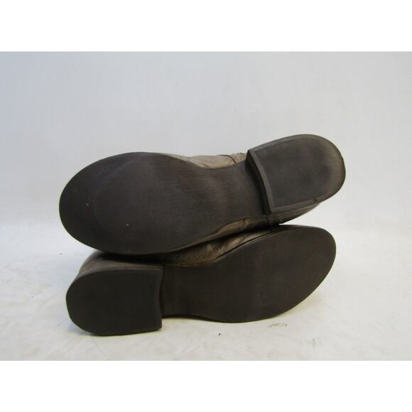 STEVE MADDEN Womens Sz 6 M Brown Leather Zip Combat High Ankle Boots TROOPA - Picture 9 of 10